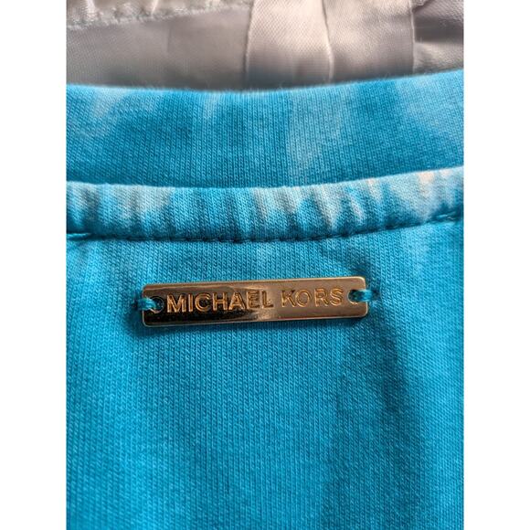 Michael Kors women's Sweatshirt Long Sleeve Top, Tie Die Blue Size Medium - Picture 5 of 5